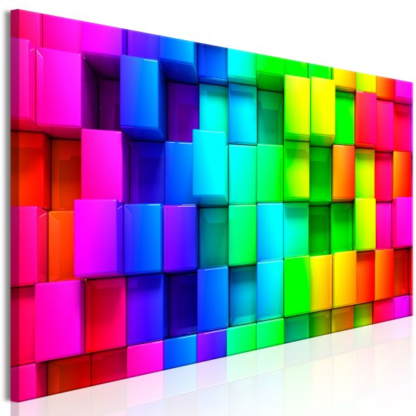Tableau Colourful Cubes (1 Part) Narrow