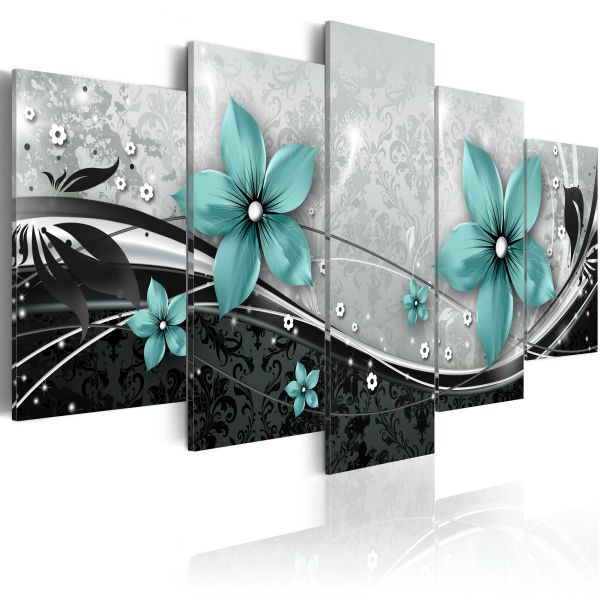 Tableau Turquoise flower of night