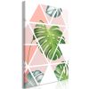 Tableau Geometric Monstera (1 Part) Vertical