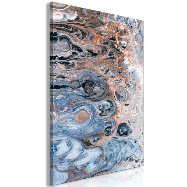 Tableau Sienna Blue Marble (1 Part) Vertical