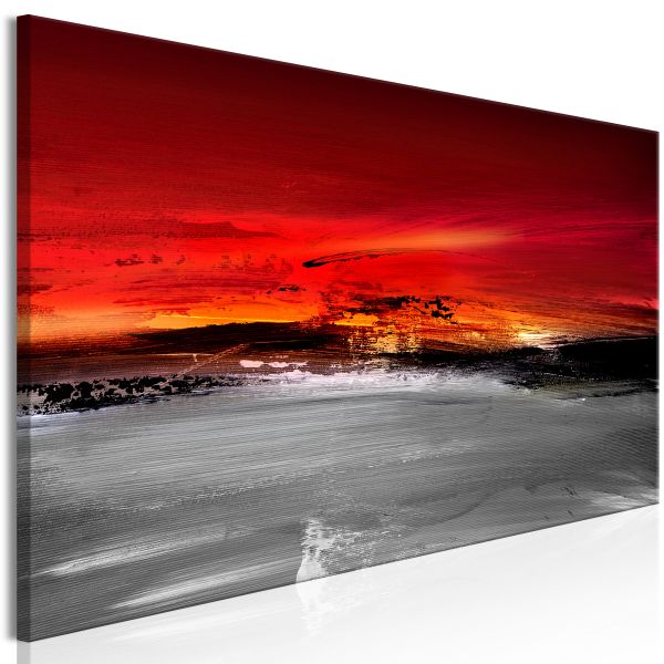 Tableau Crimson Landscape (1 Part) Narrow