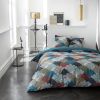 Parure de lit - Housse de couette réversible 100% Coton 57 fils Ecatepek