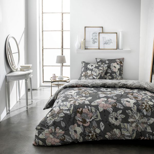 Parure de lit - Housse de couette réversible 100% Coton 57 fils Larajoy
