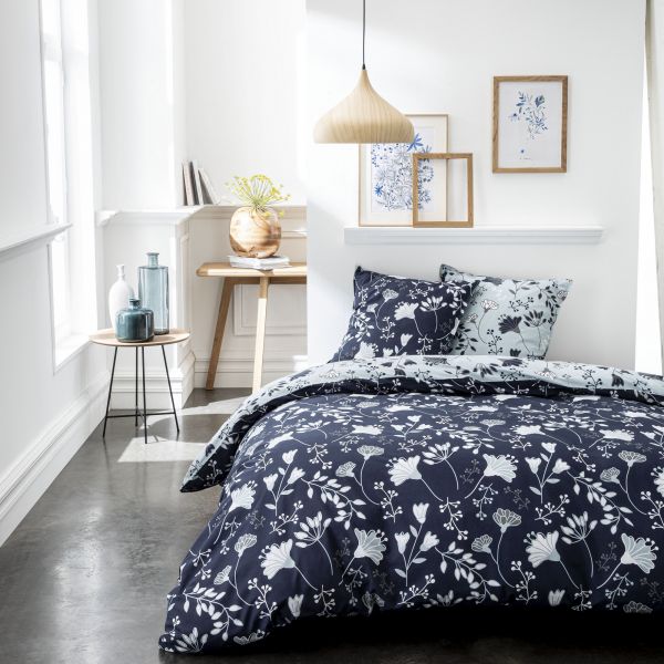 Parure de lit - Housse de couette réversible 100% Coton 57 fils Dirango