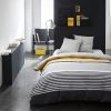 Parure de lit - Housse de couette réversible 100% Coton 57 fils Tiluca