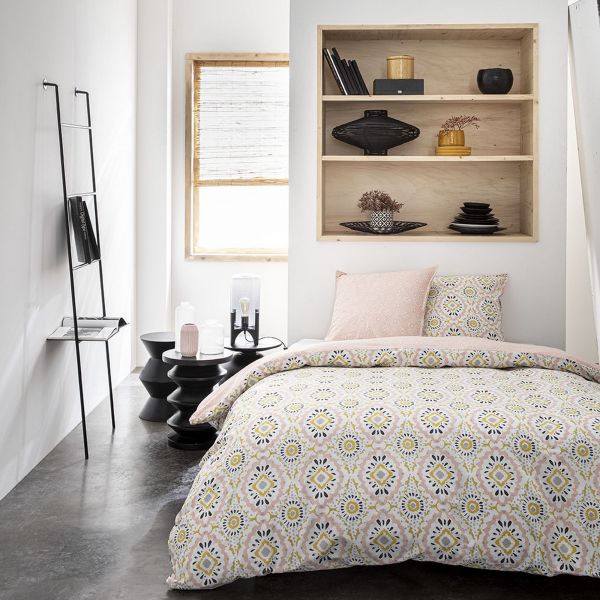 Parure de lit - Housse de couette réversible 100% Coton 57 fils Cruze