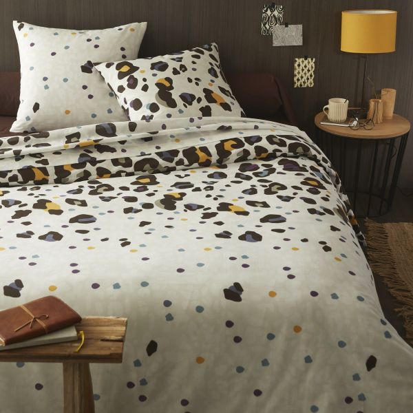 Parure de lit - Housse de couette 100% Coton 51 fils Skinny Cacao
