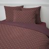 Parure de lit - Housse de couette 100% Coton 57 fils Chica Aubergine