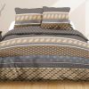 Parure de lit - Housse de couette 100% Coton 57 fils Plume Gris