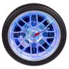 Horloge murale roue de voiture LED avec pneu