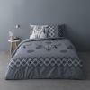 Housse de couette 220x240 + 2 taies d'oreiller Percale de Coton Isidore