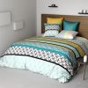 Housse de couette 240x260 + 2 taies d'oreiller 100% coton Cite D'or