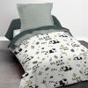 Housse de couette 140x200 + 1 taie d'oreiller 100% coton Happy 1.13