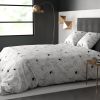 Housse de couette 220x240 + 2 taies d'oreiller 100% coton Isabella