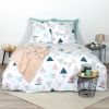Housse de couette et taie d'oreiller coton Izi