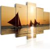 Tableau Bateaux à voiles au coucher du soleil