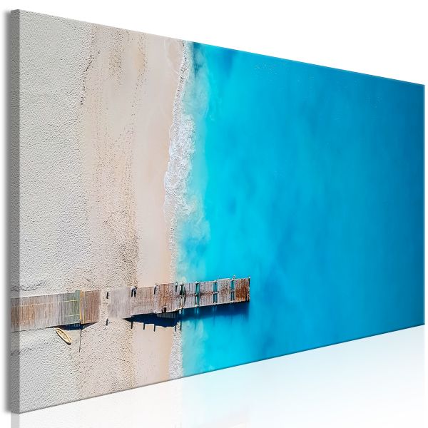 Tableau Sea and Wooden Bridge (1 Part) Narrow Blue