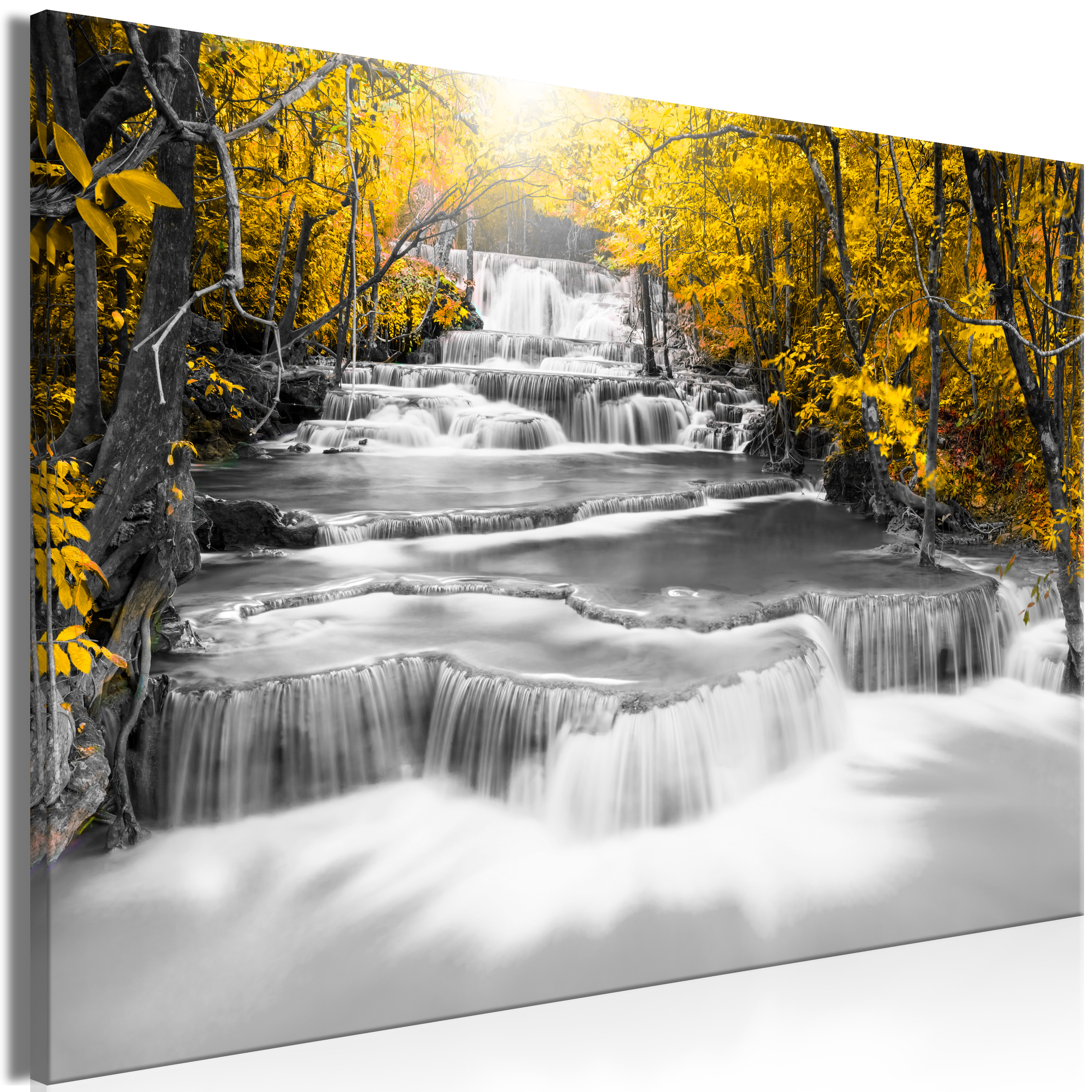 Images sur toile sur cadre 200 x 100 cm cascade pret a