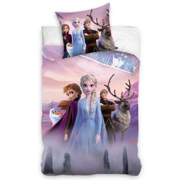 Parure de lit enfant La Reine des Neiges - Disney 100% coton 140x200 cm