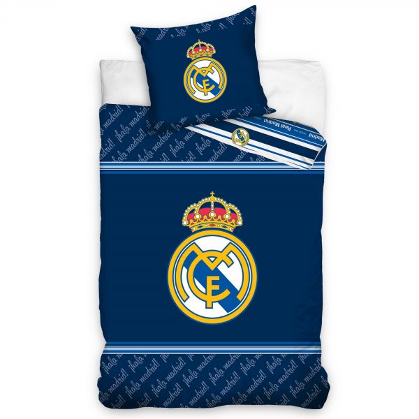 Parure de lit – Housse de couette Real Madrid bleu 100% coton 140x200 cm