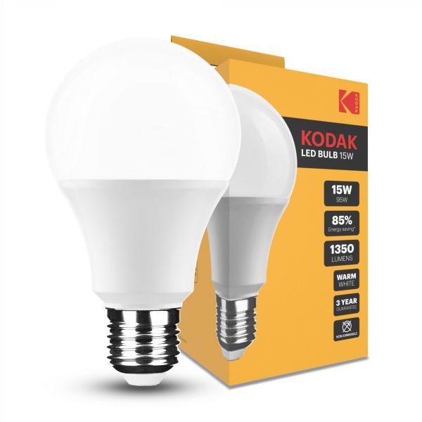 Ampoule LED Kodak Max Globe A65 15W E27 270° 2700K (1350 lumen)