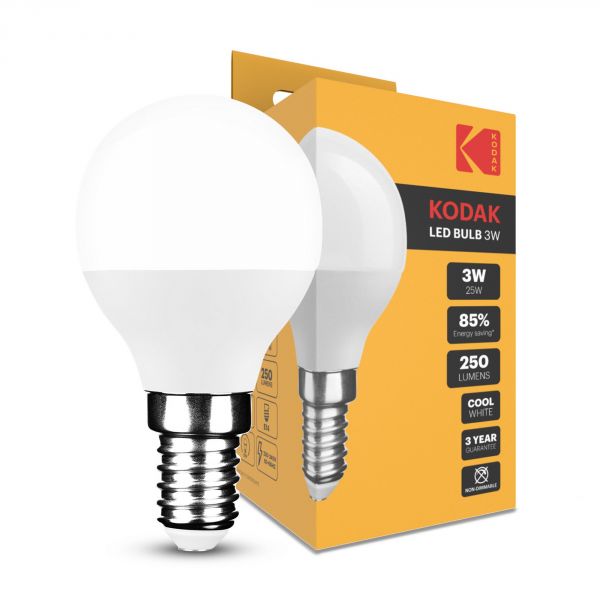 Ampoule LED Kodak Max Bougie G45 3W E14 270° 4000K (250 lumen)