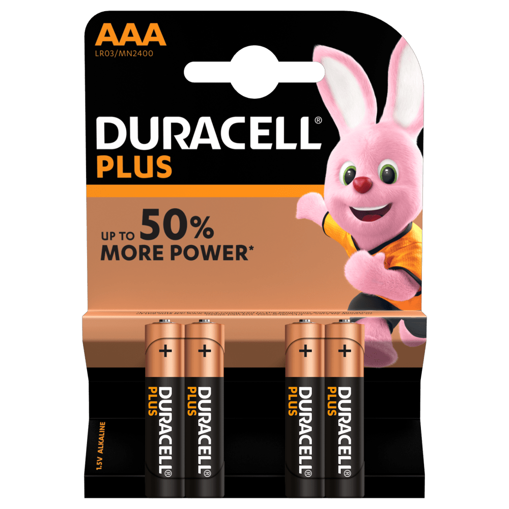 PILE ALCALINE DURACELL PLUS LR06 1.5V X4