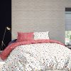 Housse de couette 220x240 cm + 2x taies d'oreiller 63x63 cm Coton Terrazzo