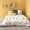 Housse de couette 240x260 cm + 2x taies d'oreiller 63x63 cm Coton Weto