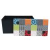 Banc & Coffre de rangement Patchwork 76 cm