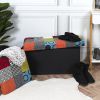 Banc & Coffre de rangement Patchwork 76 cm