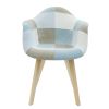 Fauteuil Patchwork bleu clair