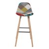 Tabouret de bar scandinave Patchwork Riga