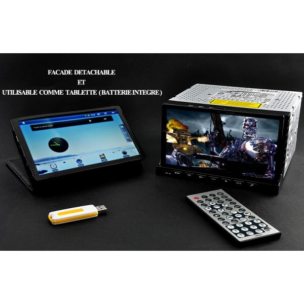 Autoradio/Tablette 2in1 android Wifi-3G