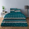 Parure de couette 100% Coton 57 fils Phenix Bleu