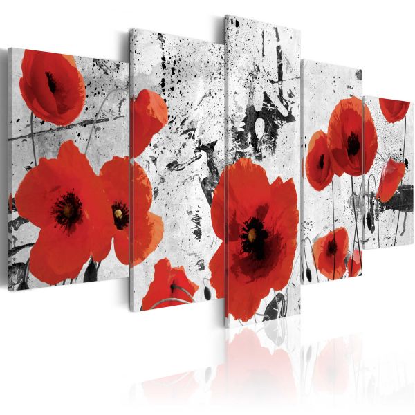 Tableau Fleurs Scarlet flowers