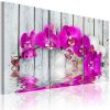 Tableau Fleurs harmony: orchid - Triptych