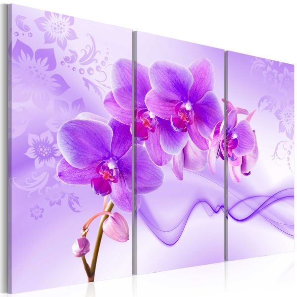Tableau Fleurs Ethereal orchid - violet