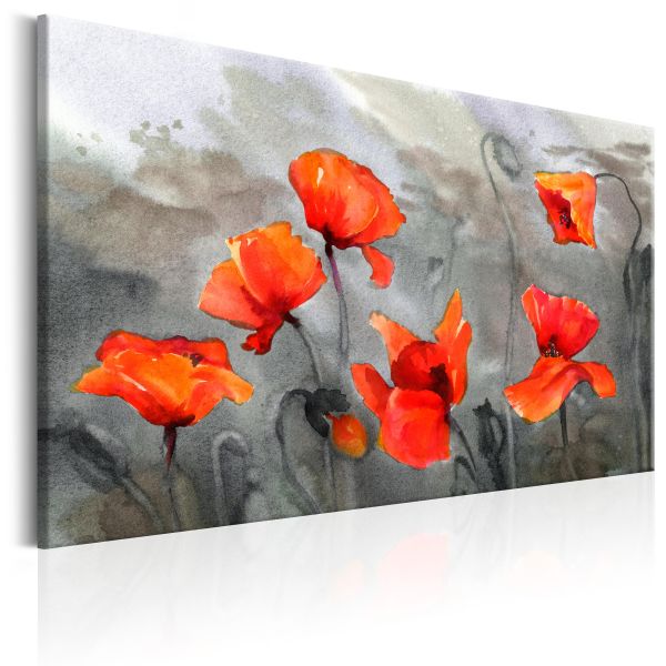 Tableau Fleurs Poppies (Watercolour)
