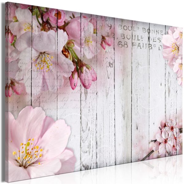 Tableau Fleurs Flowers on Boards (1 Part) Wide