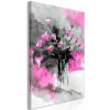 Tableau Fleurs Bouquet of Colours (1 Part) Vertical Pink