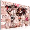 Tableau Cartes du monde Banksy Graffiti Collage