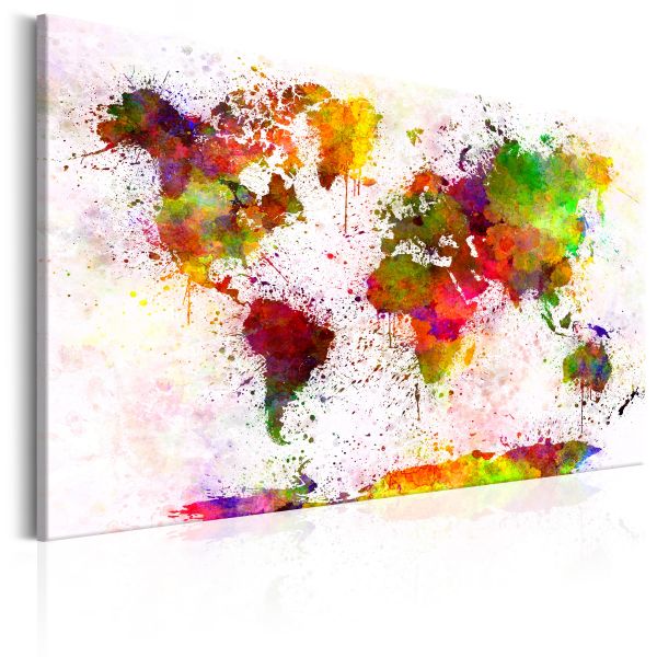 Tableau Cartes du monde Artistic World