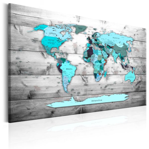 Tableau Cartes du monde World Map: Blue World