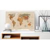 Tableau Cartes du monde World Map: Beige Chic