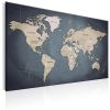 Tableau Cartes du monde World Map: Shades of Grey