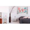 Tableau Cartes du monde World Map: Red Roam