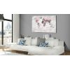 Tableau Cartes du monde World Map: Pink Continents