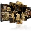 Tableau Cartes du monde Continents of bronze