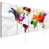 Tableau Cartes du monde World on Paper